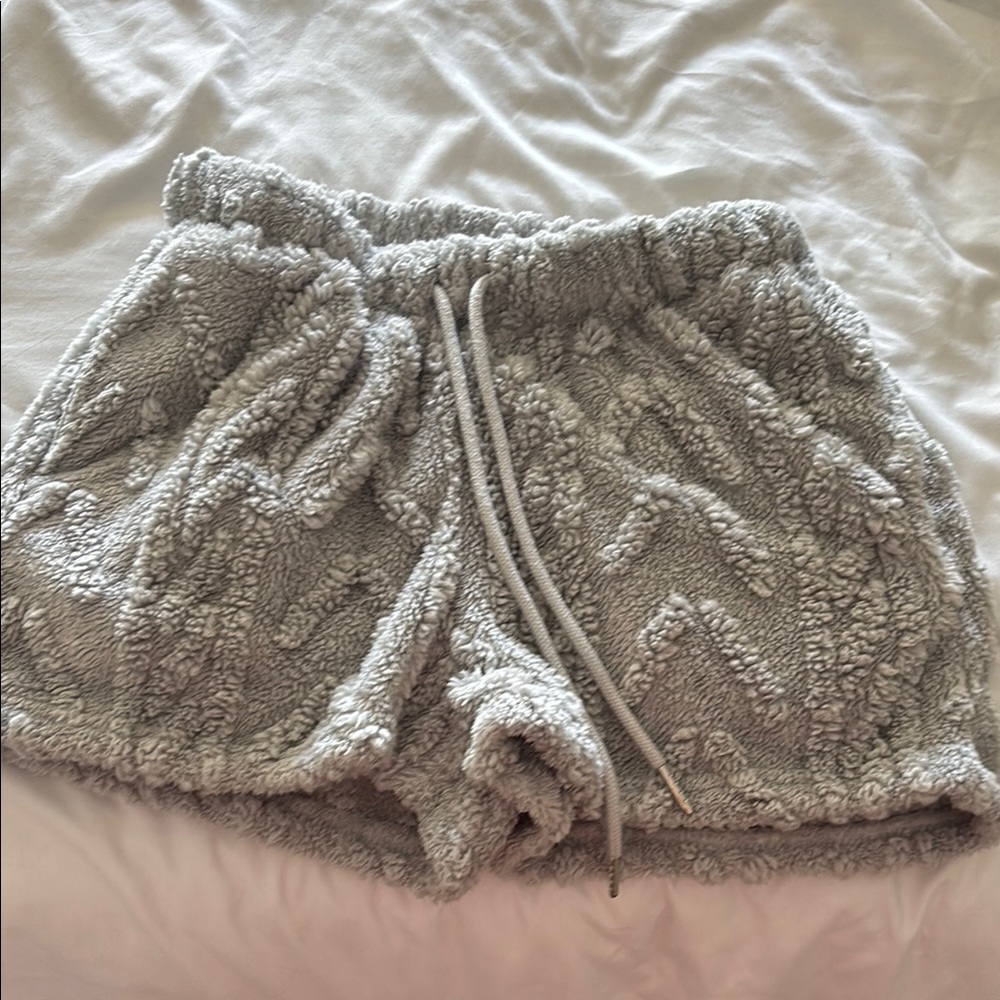 Angel Kiss Plush Gray Shorts